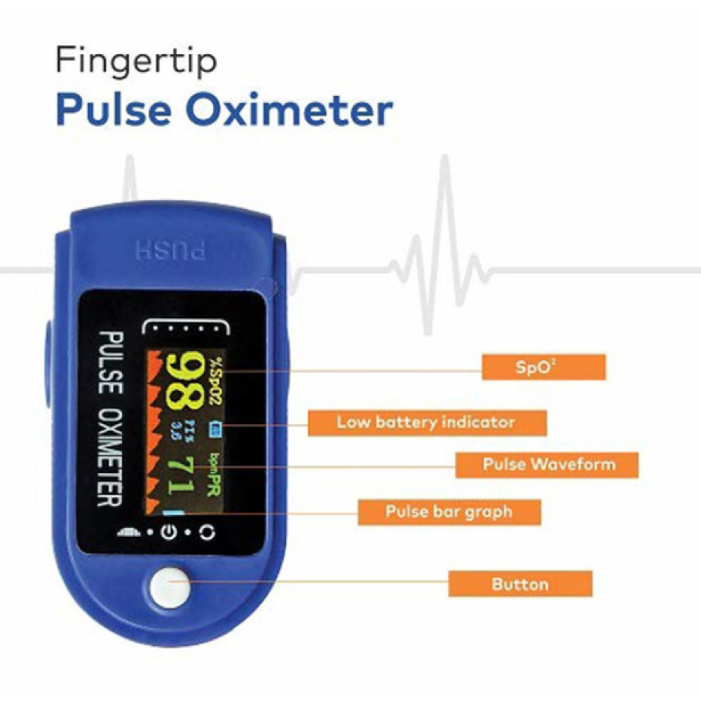 Οξύμετρο δακτύλου με οθόνη LED - Finger clip pulse oximeter 1805 LK88 OEM