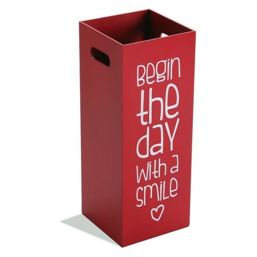 Ομπρελοθήκη Versa Begin The Day With a Smile Ξύλο MDF (21 x 53 x 21 cm)