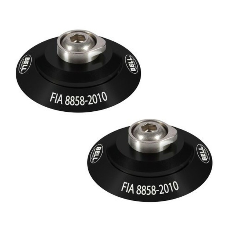 Helmet clip set Bell HANS Μαύρο FIA 8858-2010