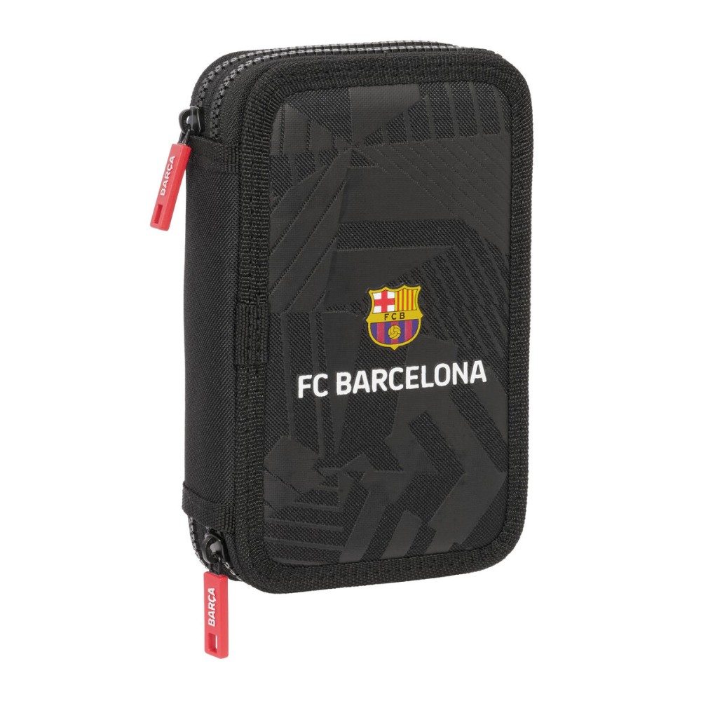 Σακίδιο Πλάτης για τα Μολύβια F.C. Barcelona Black Μαύρο 12.5 x 19.5 x 4 cm 29 Τεμάχια