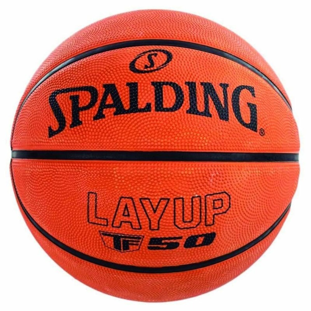 Mπάλα Μπάσκετ Spalding Layup TF-50 Πολύχρωμο 5 Φυσικό καουτσούκ