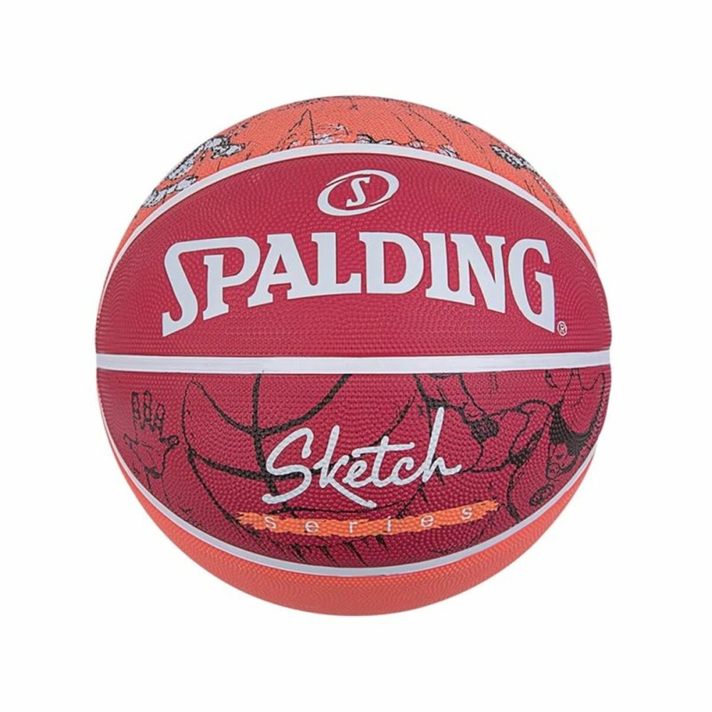 Mπάλα Μπάσκετ Spalding Sketch Dribble Κόκκινο Φυσικό καουτσούκ (Μέγεθος 7)