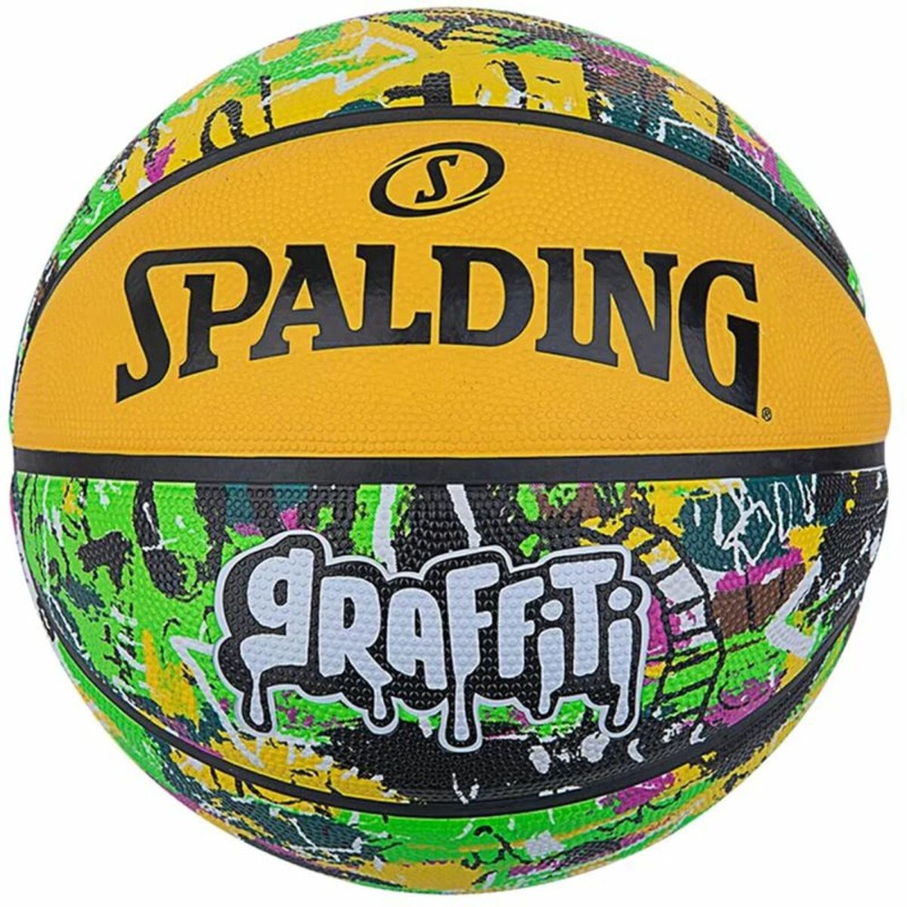 Mπάλα Μπάσκετ Spalding Graffiti Κίτρινο Φυσικό καουτσούκ (Μέγεθος 7)