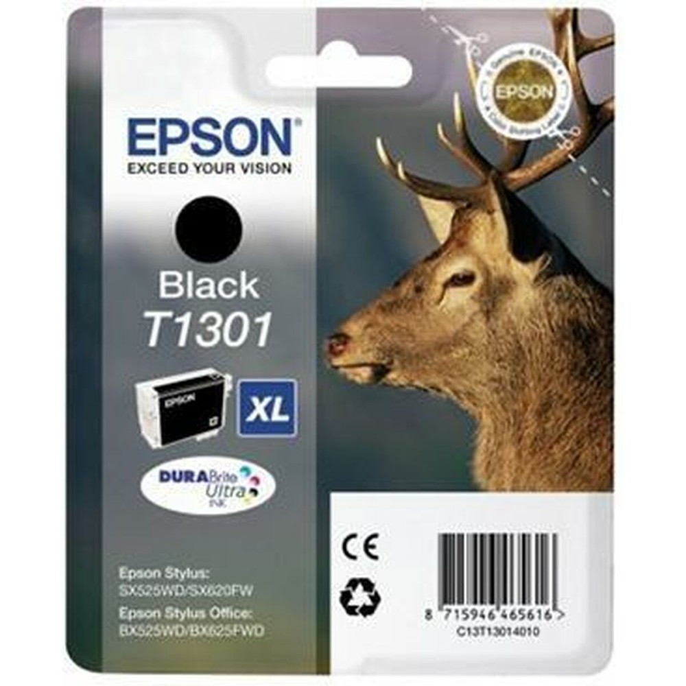 Αυθεντικό Φυσίγγιο μελάνης Epson SX525WD/620FW/ OFFICE B42WD/ 525WD/625FWD/925FWD Μαύρο (x6)