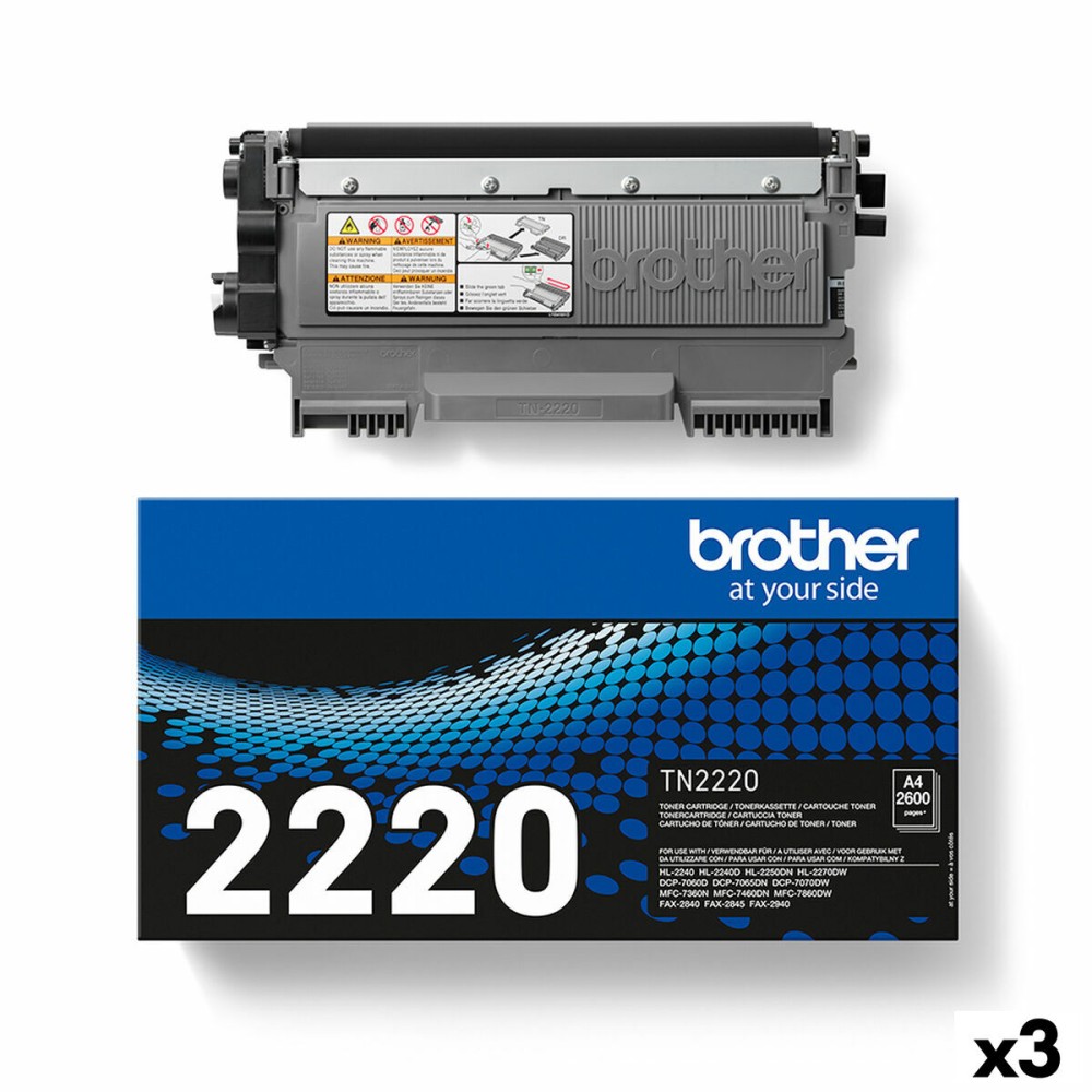 Γνήσιο Toner Brother HL2240D/2250DN/2270DW Μαύρο (3 Μονάδες)