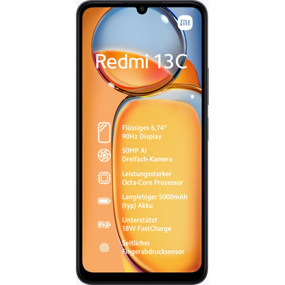 Smartphone Xiaomi REDMI 13C 6,74" MediaTek Helio G85 6 GB RAM 128 GB Μαύρο Midnight black
