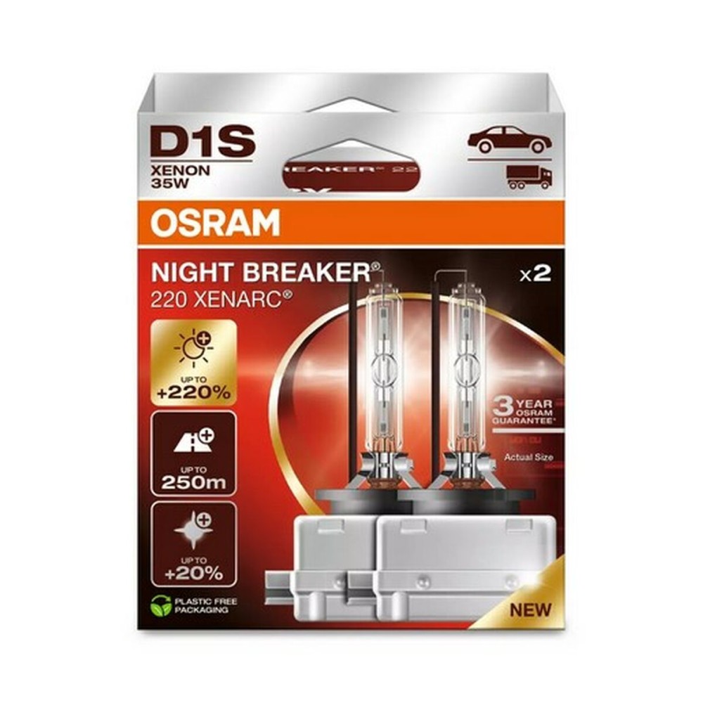 Λάμπα Αυτοκινήτου Osram NIGHT BREAKER 220 35 W (x2)