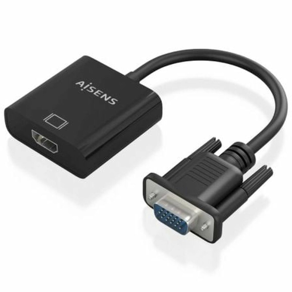 Αντάπτορας HDMI σε VGA Aisens A115-0873 20 cm Μαύρο