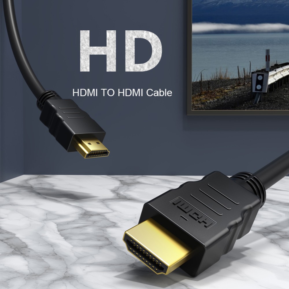 CABLETIME καλώδιο HDMI CT-HE19G με Ethernet, 4K/60Hz, 18 Gbps, 0.5m, μαύρο