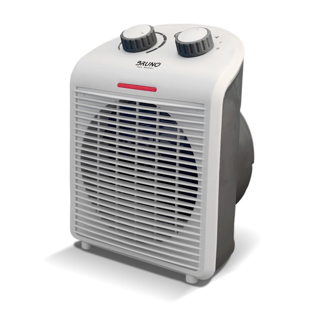 BRUNO 2 σε 1 αερόθερμο δωματίου BRN-0211, 2000W, με ανεμιστήρα, λευκό