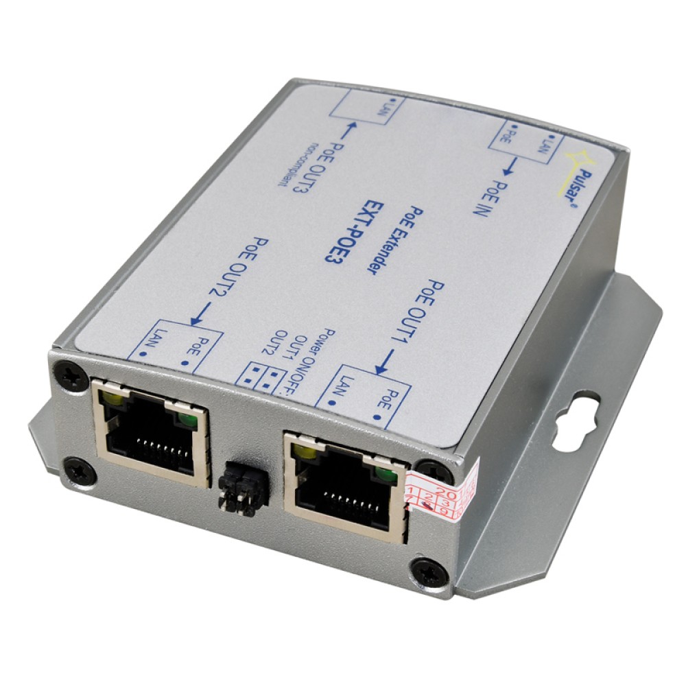 PULSAR extender EXT-POE3H με κυτίο, PoE, IP56