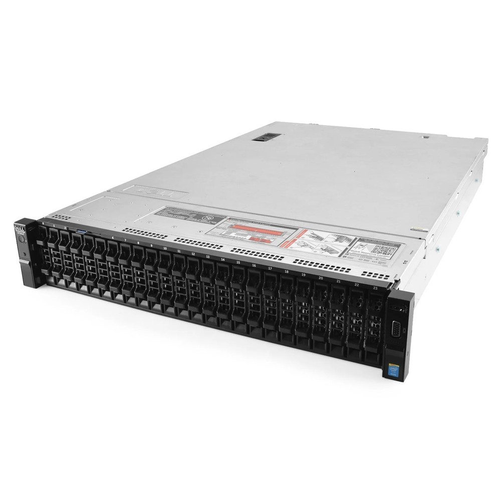 DELL Server R730, 2x E5-2680 v3, 32GB, DVD, 2x 750W, 24x 2.5", REF SQ