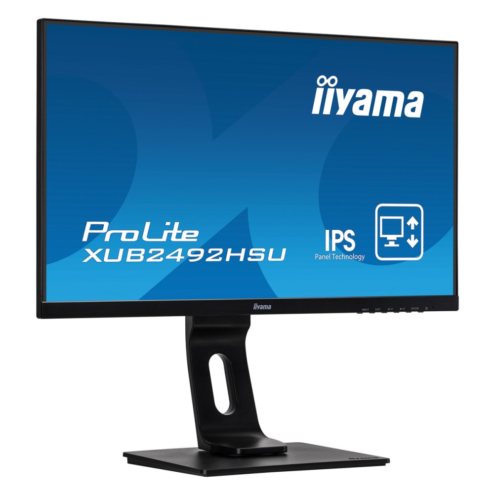 IIYAMA οθόνη ProLite XUB2492HSU, IPS-LED, 23.8", 1920x1080, VGA/HDMI/DisplayPort, μαύρη