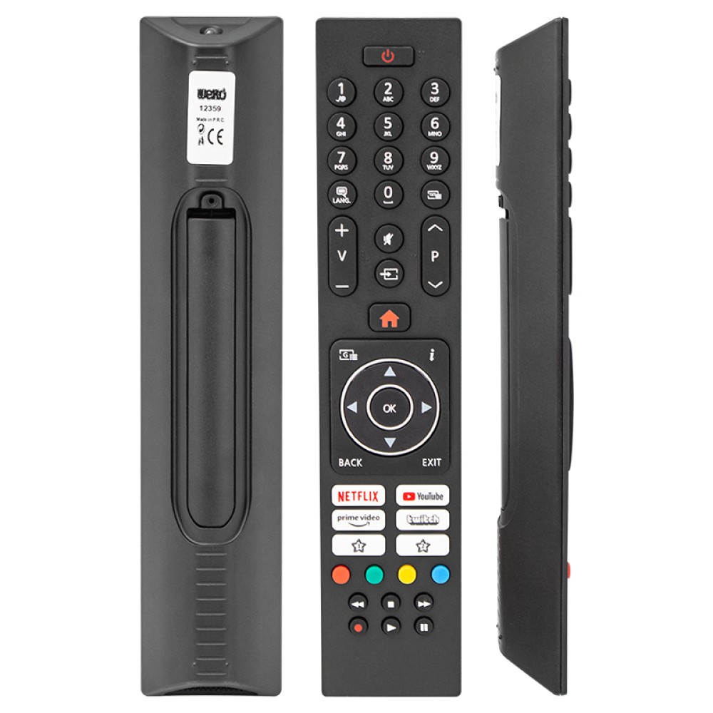 VESTEL & F&U Netflix Prime Video Remote Control 12359