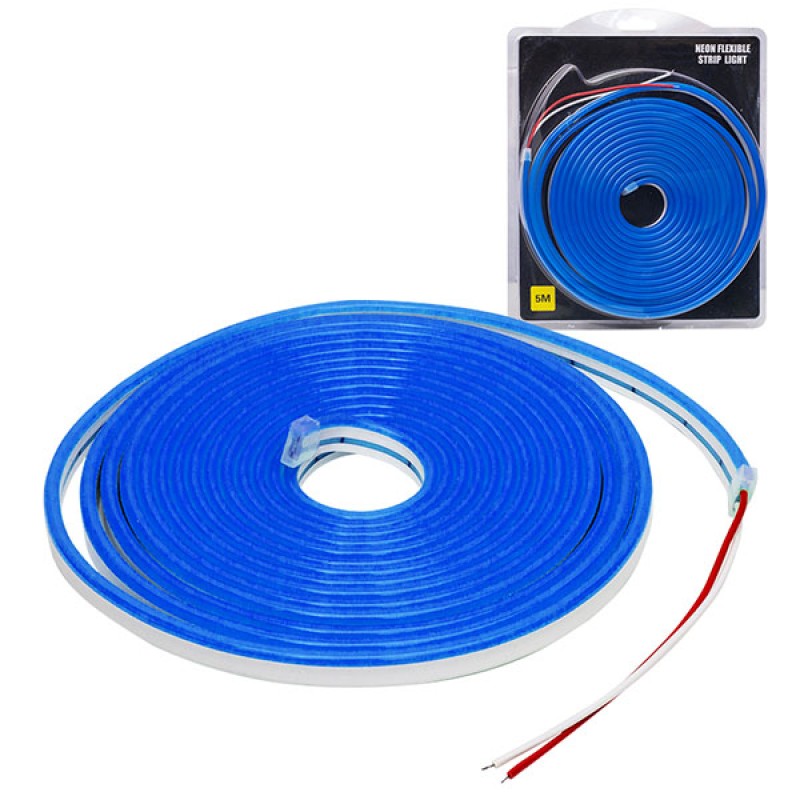 POWERMASTER 12V NEON LED STRIP 5M BLUE