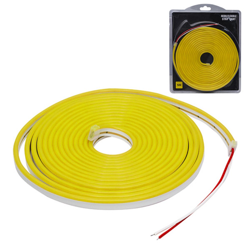 POWERMASTER 12V NEON LED STRIP 5M YELLOW