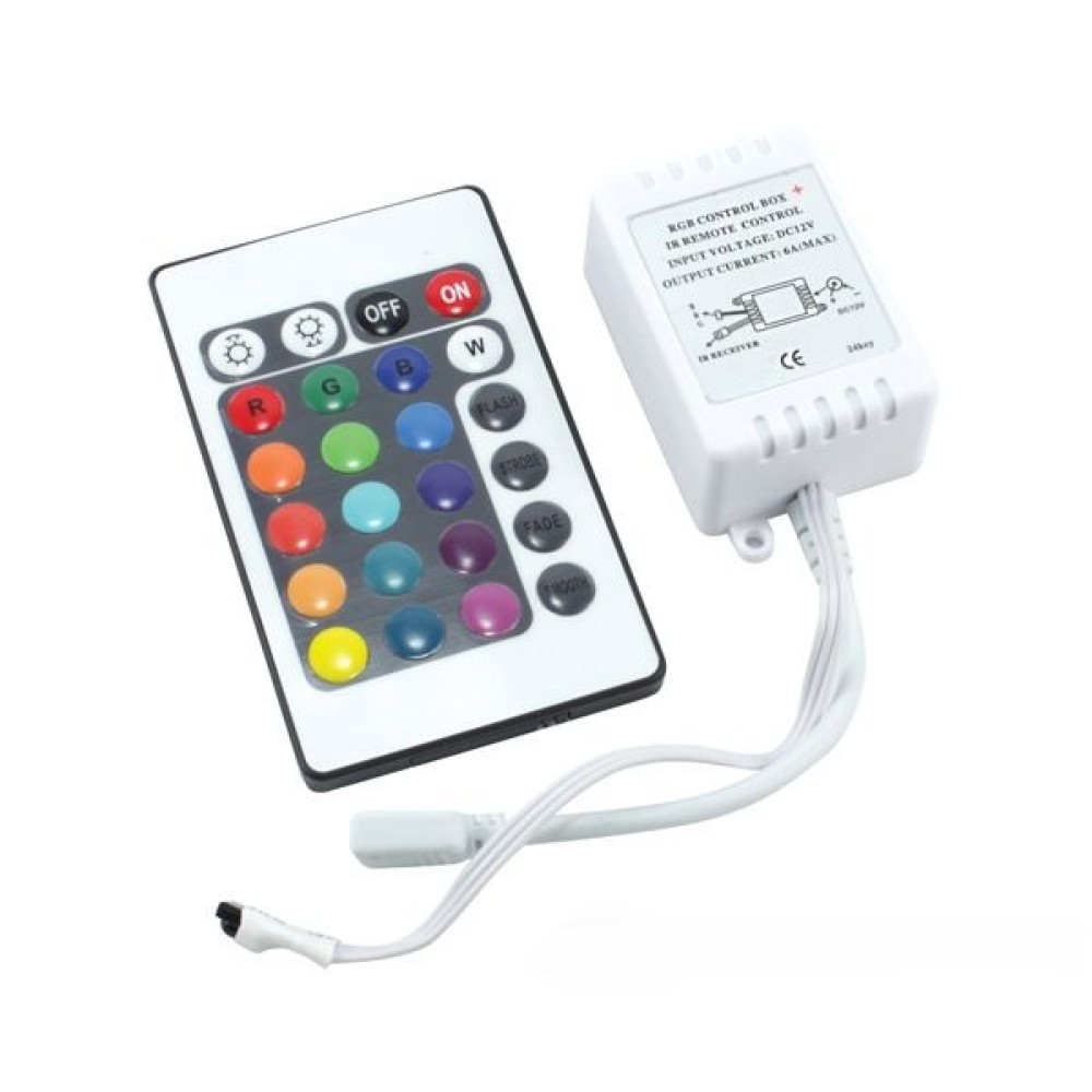 POWERMASTER PM-32120 RGB LED Strip Controller 12V 6A