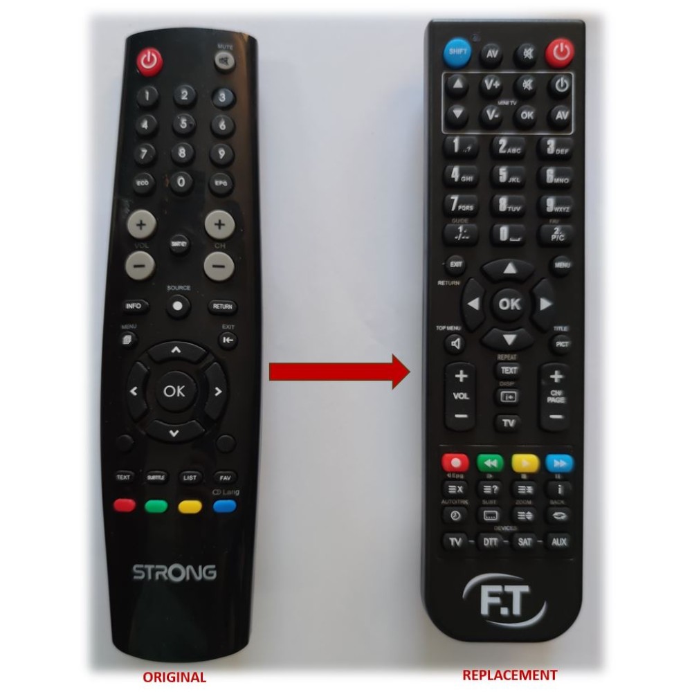 STRONG 32HC4043 LED TV REPLACEMENT REMOTE CONTROL