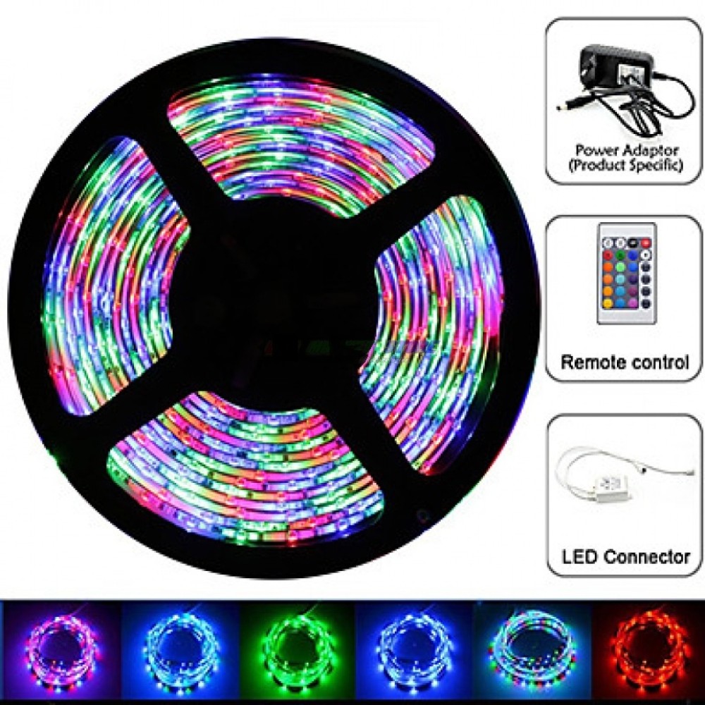 SMD 5050 12V RGB LED STRIP + CONTROLLER + POWER SUPPLY