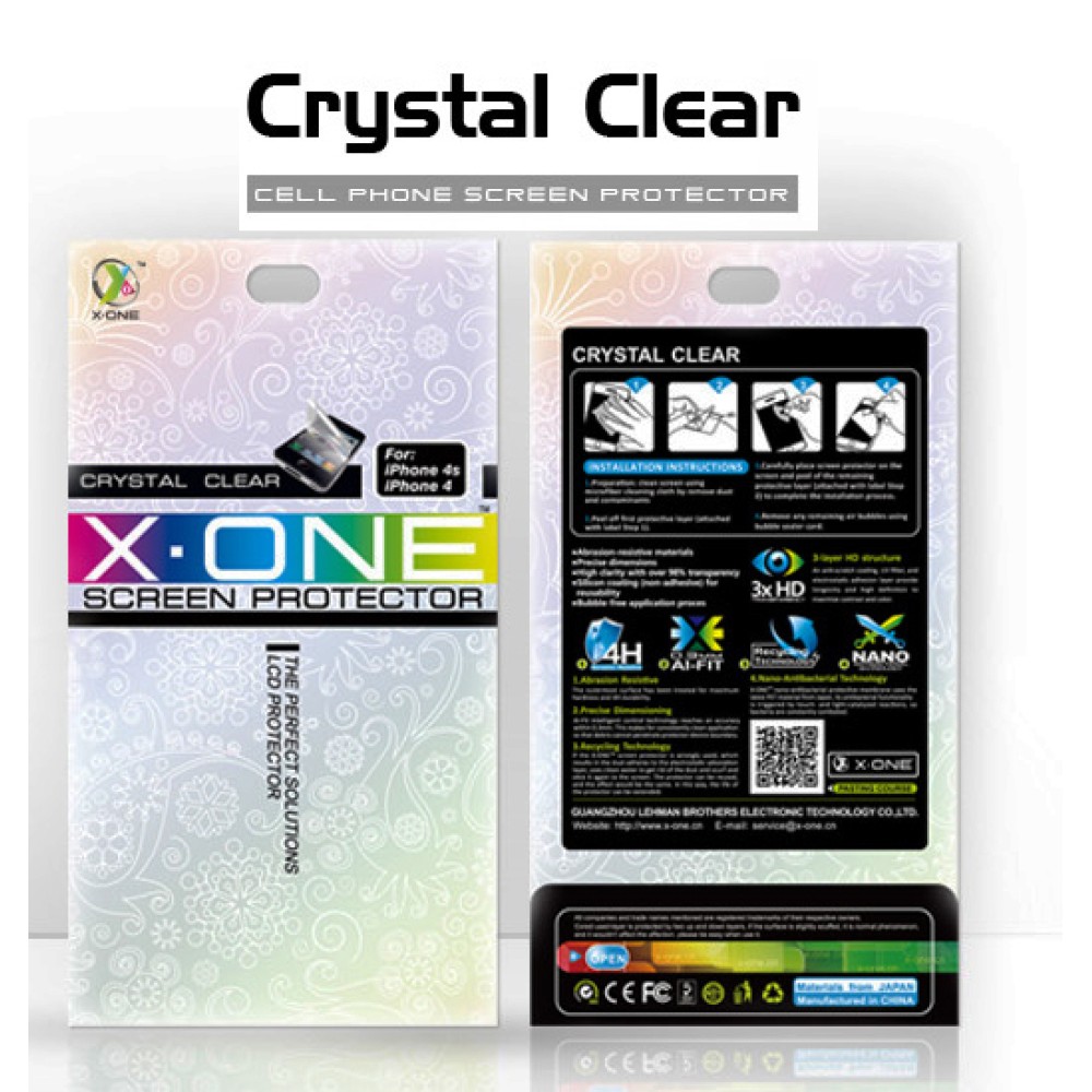 LG Nexus 5 D820 - SCREEN PROTECTOR X-ONE CRYSTAL, 4H ANTISCRATCH, 0,3mm