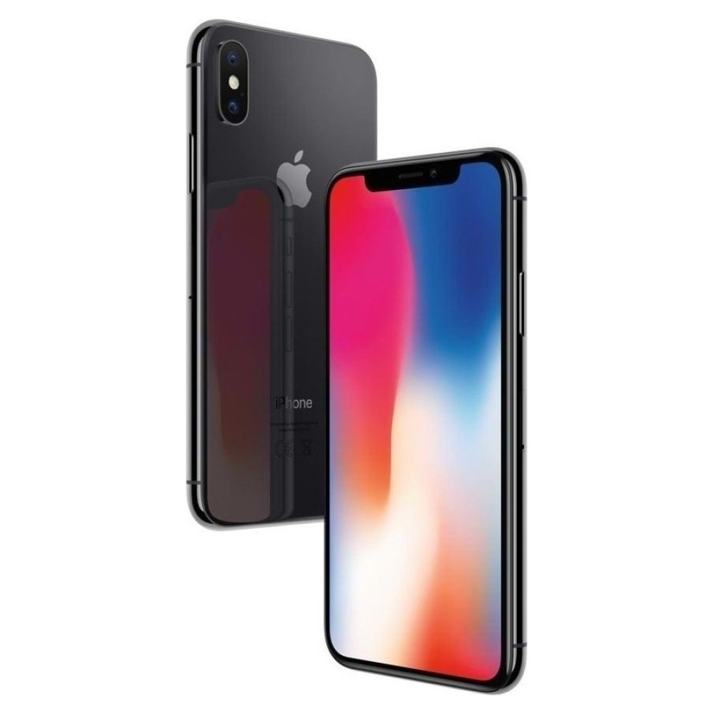 Used Phone Apple iPhone X 5.8" 3GB/64GB Γκρι Grade A Περιλαμβάνει Θήκη, Screen Protection και Καλώδιο Φόρτισης