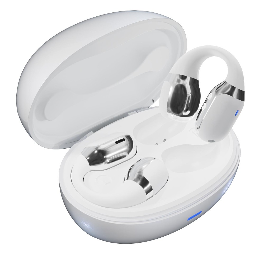 F16 TWS Air Conduction Wireless Sports Music Bluetooth Earphone(White)