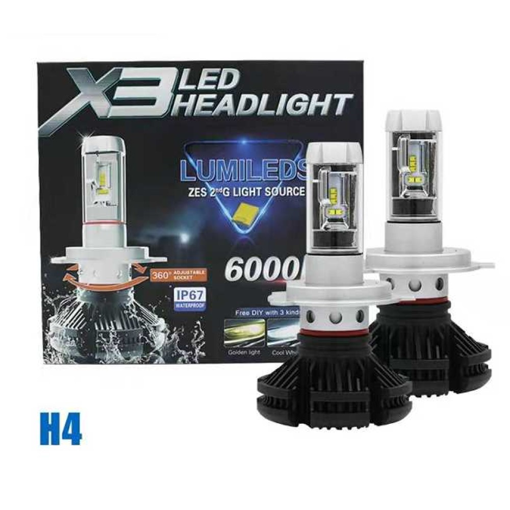 Λάμπες LED - X3-H4 - 50W - Canbus - 007005