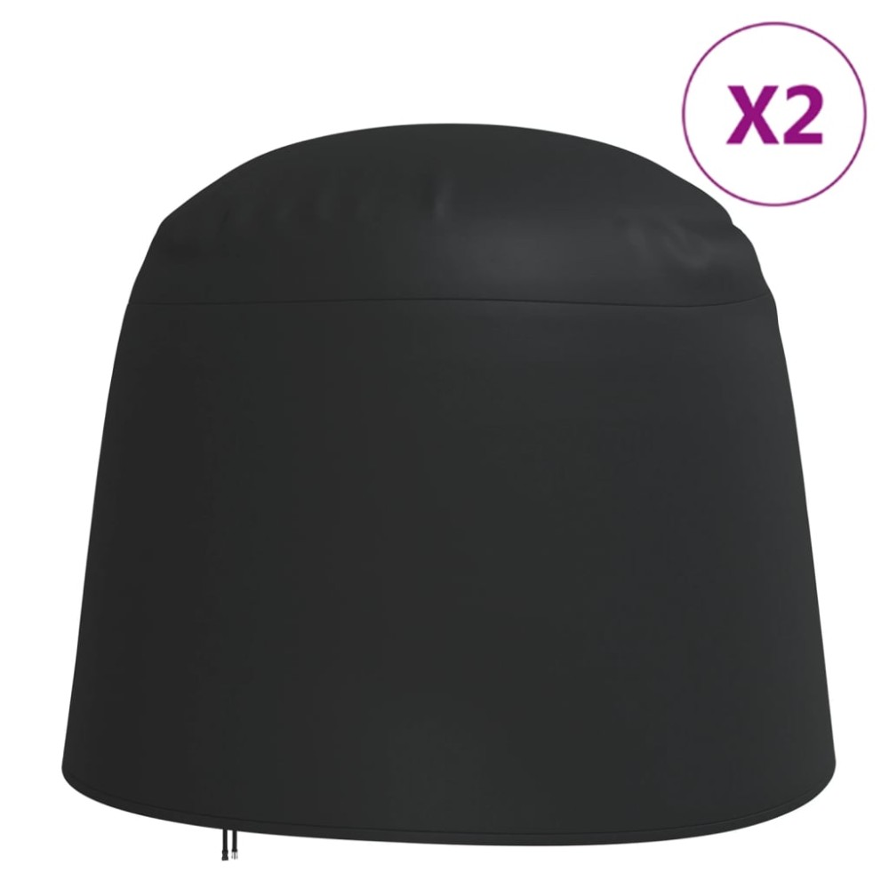 vidaXL Καλύμματα Διπλής Πολυθρόνας Egg 2 τεμ. Ø230x200 εκ. Ύφ.Oxford